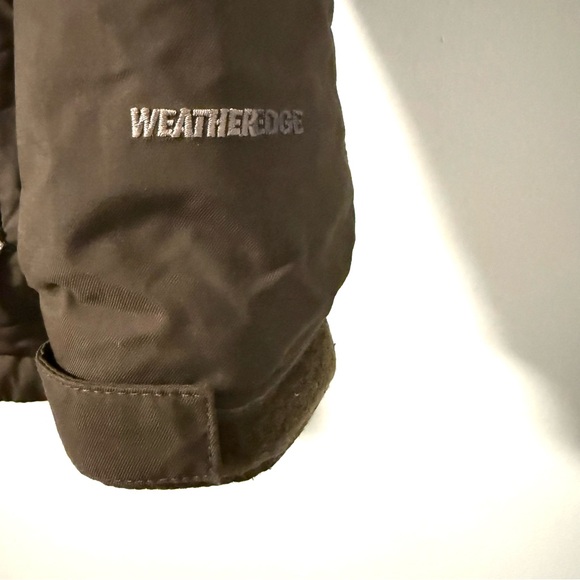 Eddie Bauer Parka Jacket Coat Weatheredge M Tall Brown Down Zip Hooded 650 Fill - Picture 6 of 14